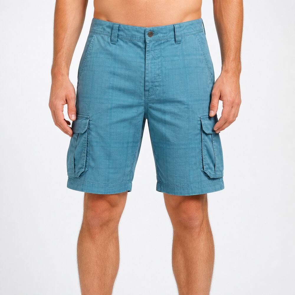 North Face Cargo Shorts Mens 40 Blue Outdoor Hiking Utility Lightweight Ripstop